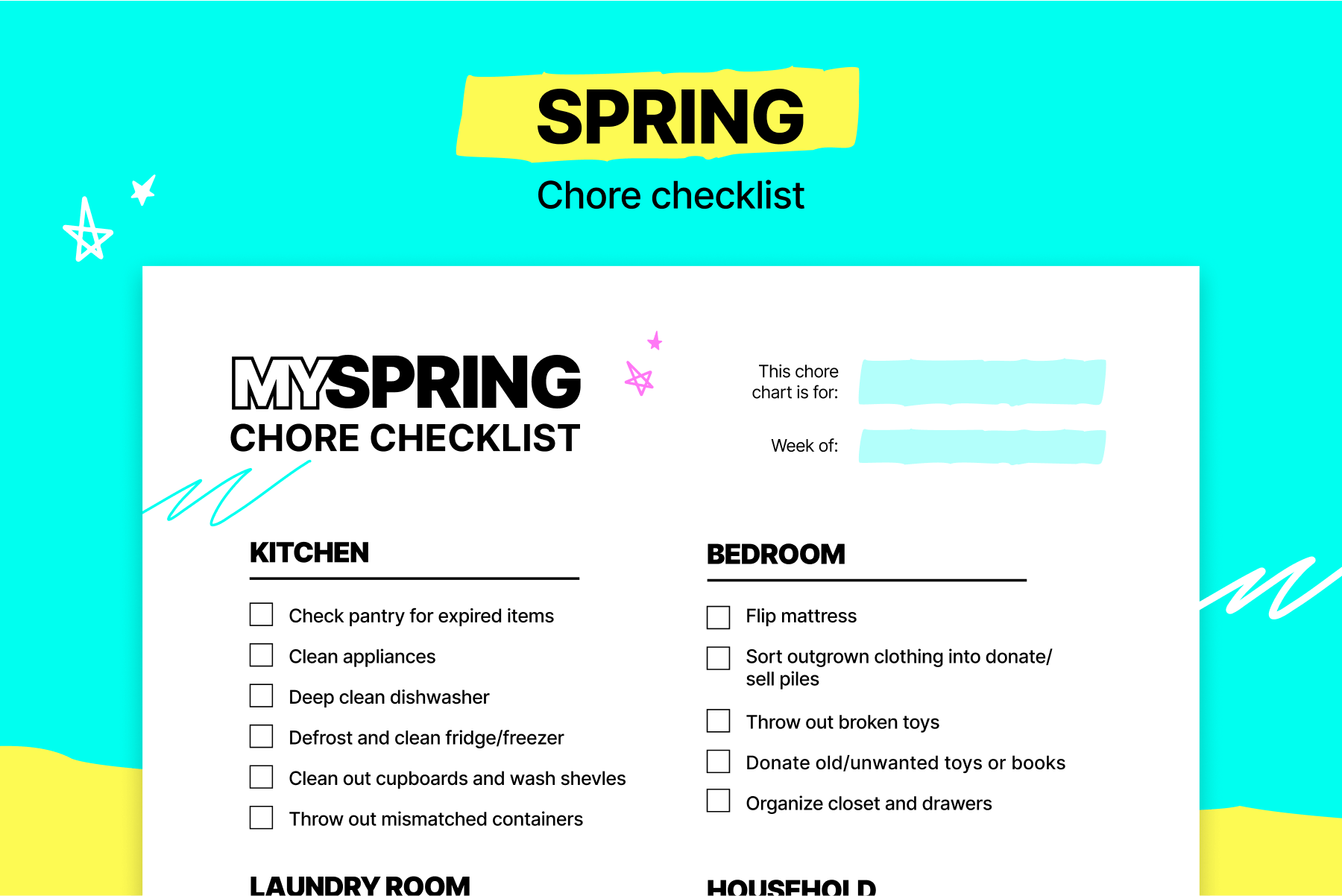 Spring chore checklist
